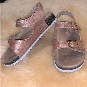 Rose Gold Tisha Comfort Footbed Sandals